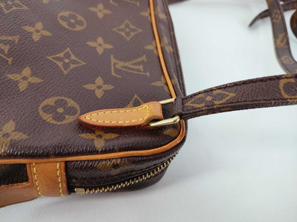 LOUIS VUITTON Monogram Vuitton Monogram Pochette Marley Bandriere M51828 Serial Blur Shoulder Bag