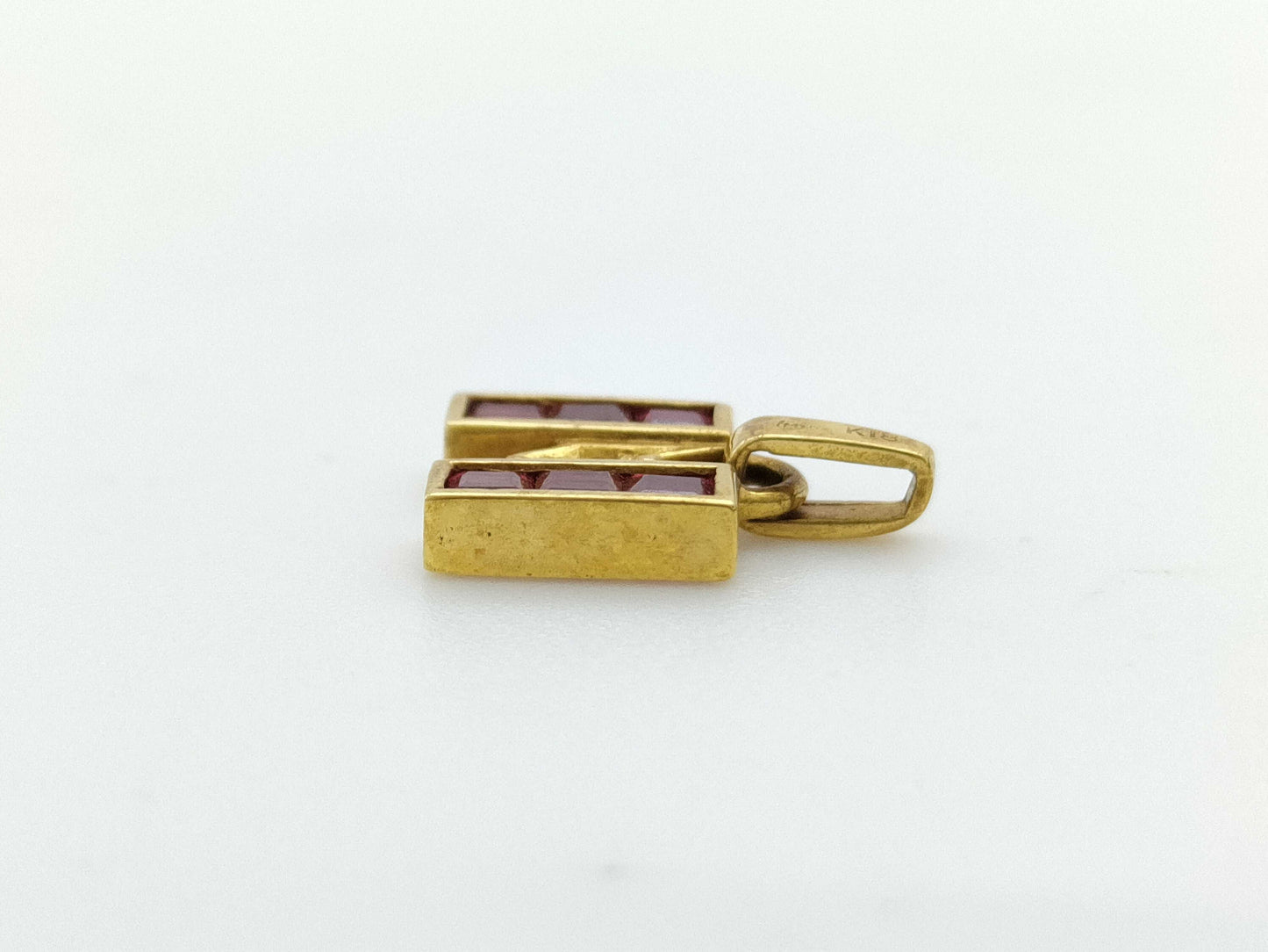 MIKIMOTO Ruby and Diamond 18K Gold Pendant Top 