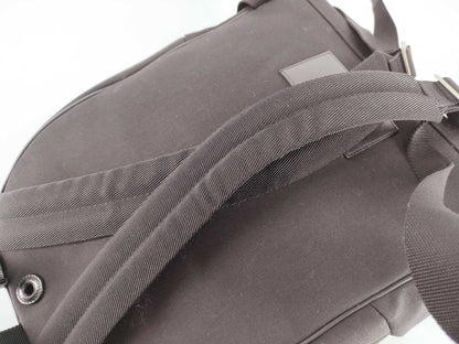 SAINT LAURENT Paris Mini Canvas x Leather Backpack/Backpack Black Rucksack