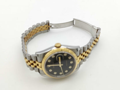 ROLEX 116233G 400318Q5 Black Holicon Jubilee Men's Watch