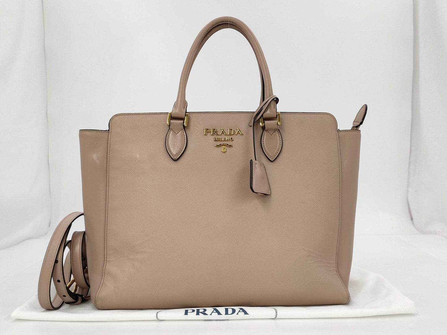 PRADA Safiano Leather 2-way Shoulder Bag