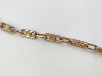 CELINE Macadam Chain Triomphe Black Leather Shoulder Bag