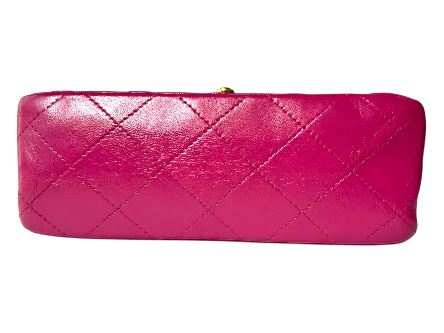 CHANEL Mini Matelasse Lambskin Chain Shoulder Bag with Gold Hardware