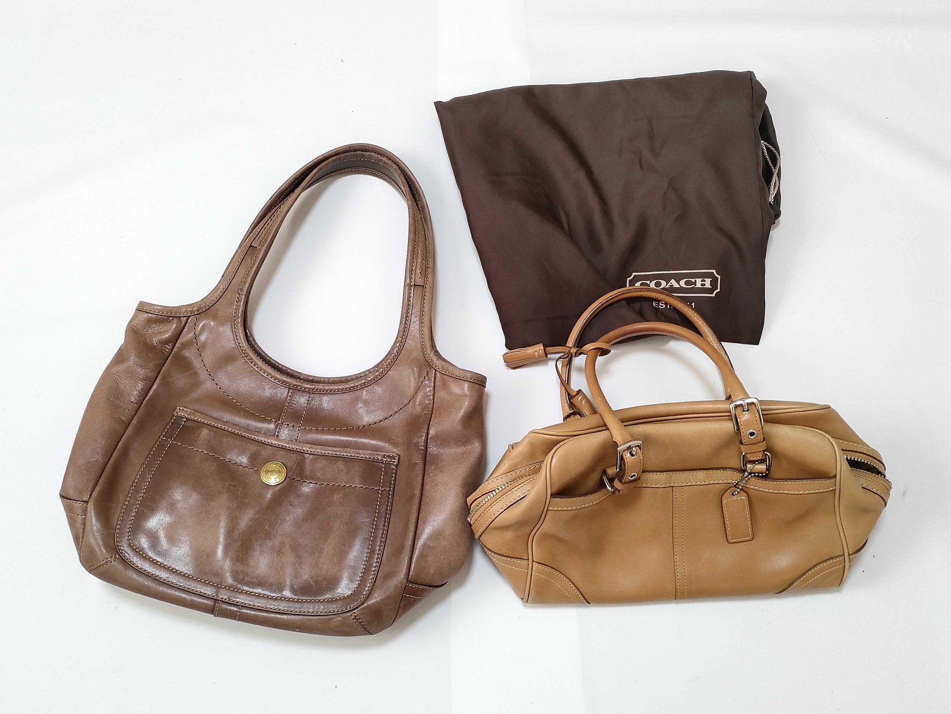 COACH Leather Bag 2-Piece Bag