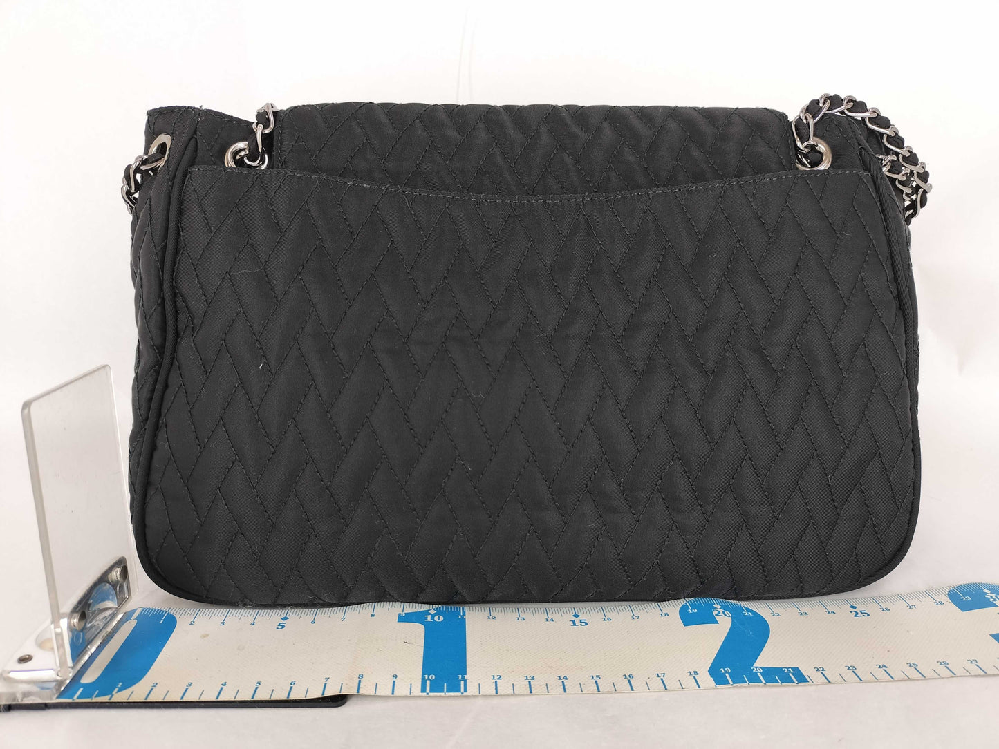 PRADA Nylon Nylon Quilted Chain Shoulder Bag Black BR4612 [Carded] Shoulder Bag