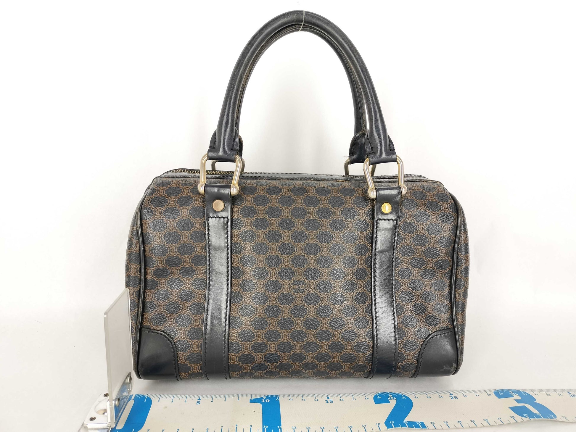 CELINE Macadam Mini Boston Bag Black Boston Bag