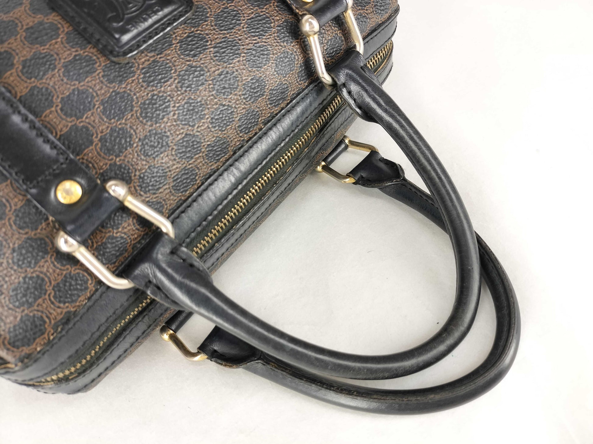 CELINE Macadam Mini Boston Bag Black Boston Bag