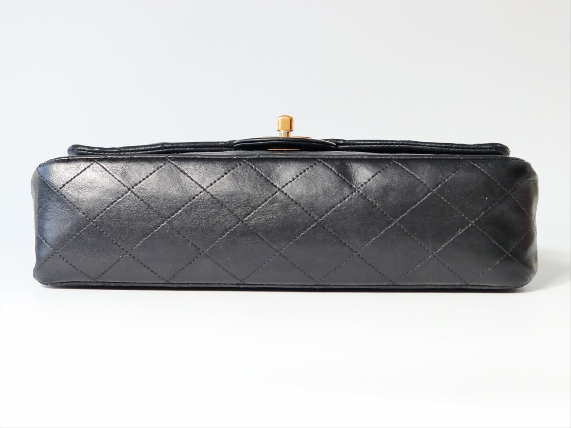 CHANEL Matelasse Double Flap Chain Shoulder Bag with Gold Hardware