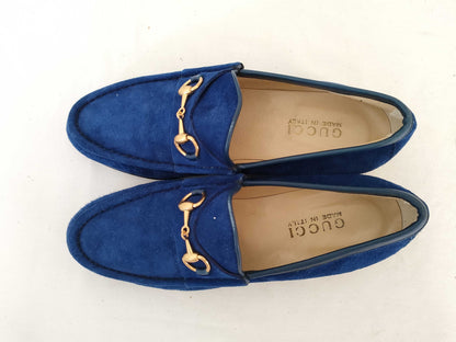 GUCCI Gucci Horsebit Loafers Suede 7B Loafers