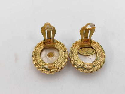 CHANEL Faux Pearl Earrings Earrings