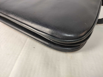 Celine Dark Navy Leather Shoulder Bag with Macadam GP Hardware