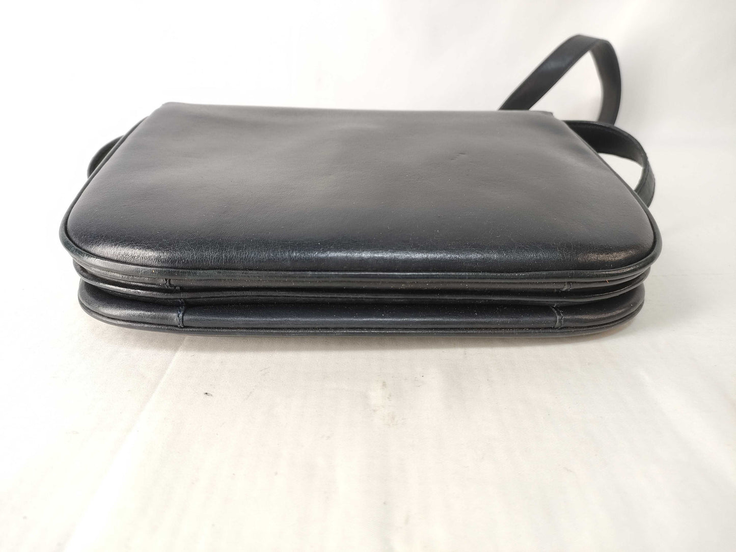 Celine Dark Navy Leather Shoulder Bag with Macadam GP Hardware