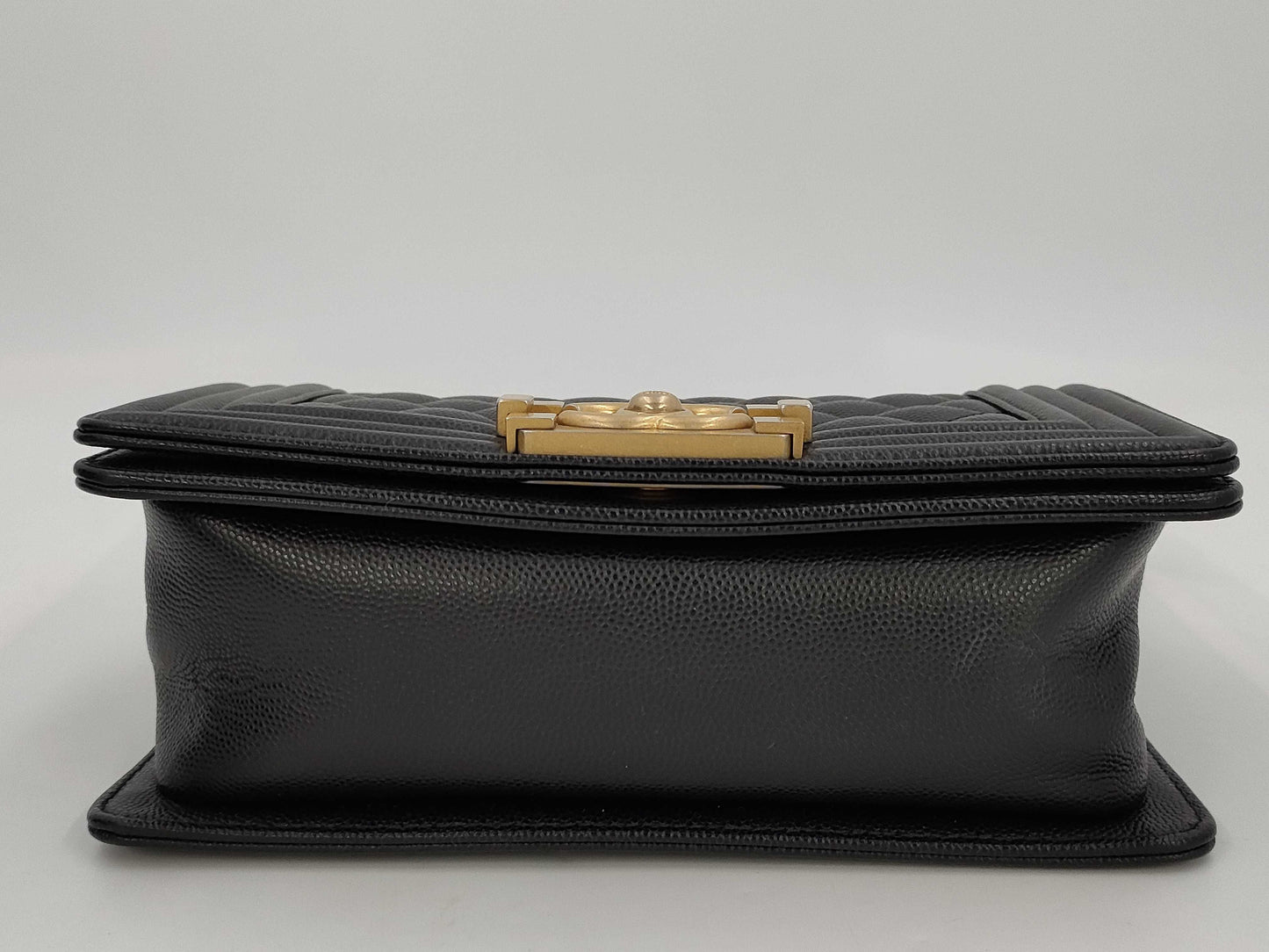 CHANEL Caviar Skin Boy Chanel Small G Hardware Chain Shoulder Bag Black 29th Series Shoulder Bag