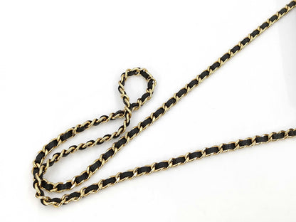 CHANEL Chain Shoulder Bag Chain Wallet Black IC Plate Shoulder Bag