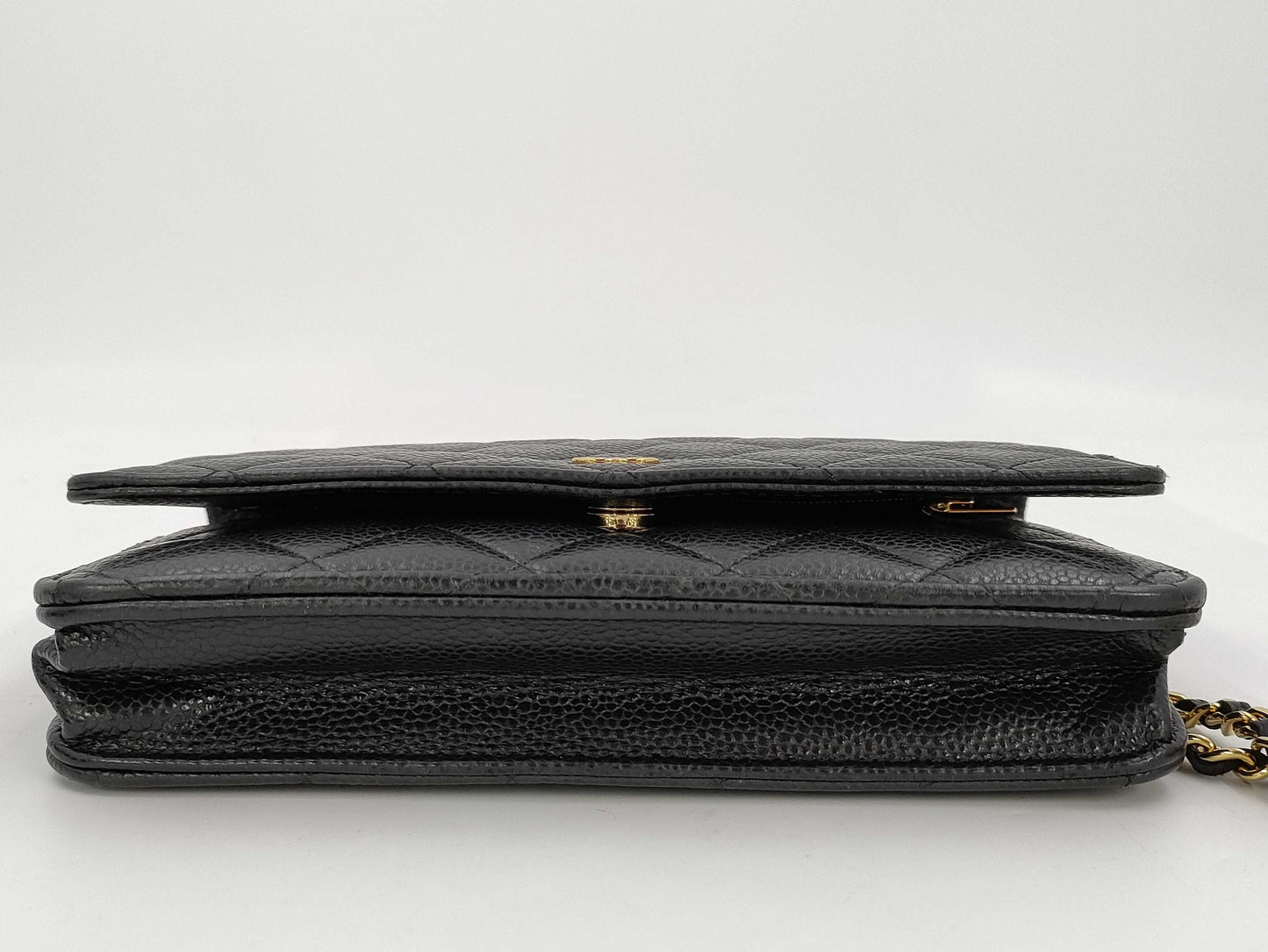 CHANEL Chain Shoulder Bag Chain Wallet Black IC Plate Shoulder Bag