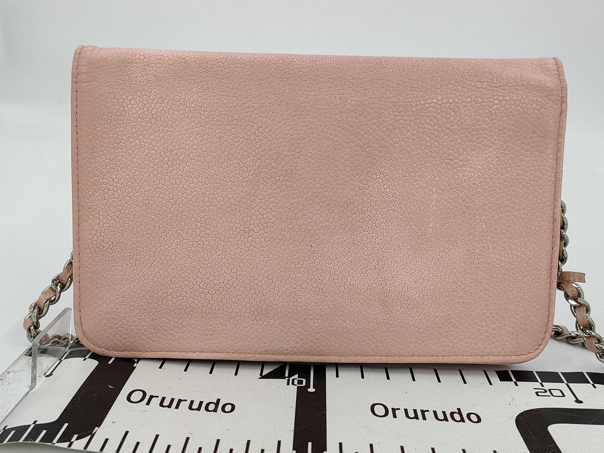 CHANEL Caviar Skin Chain Shoulder Bag Chain Wallet Pink 14th Shoulder Bag