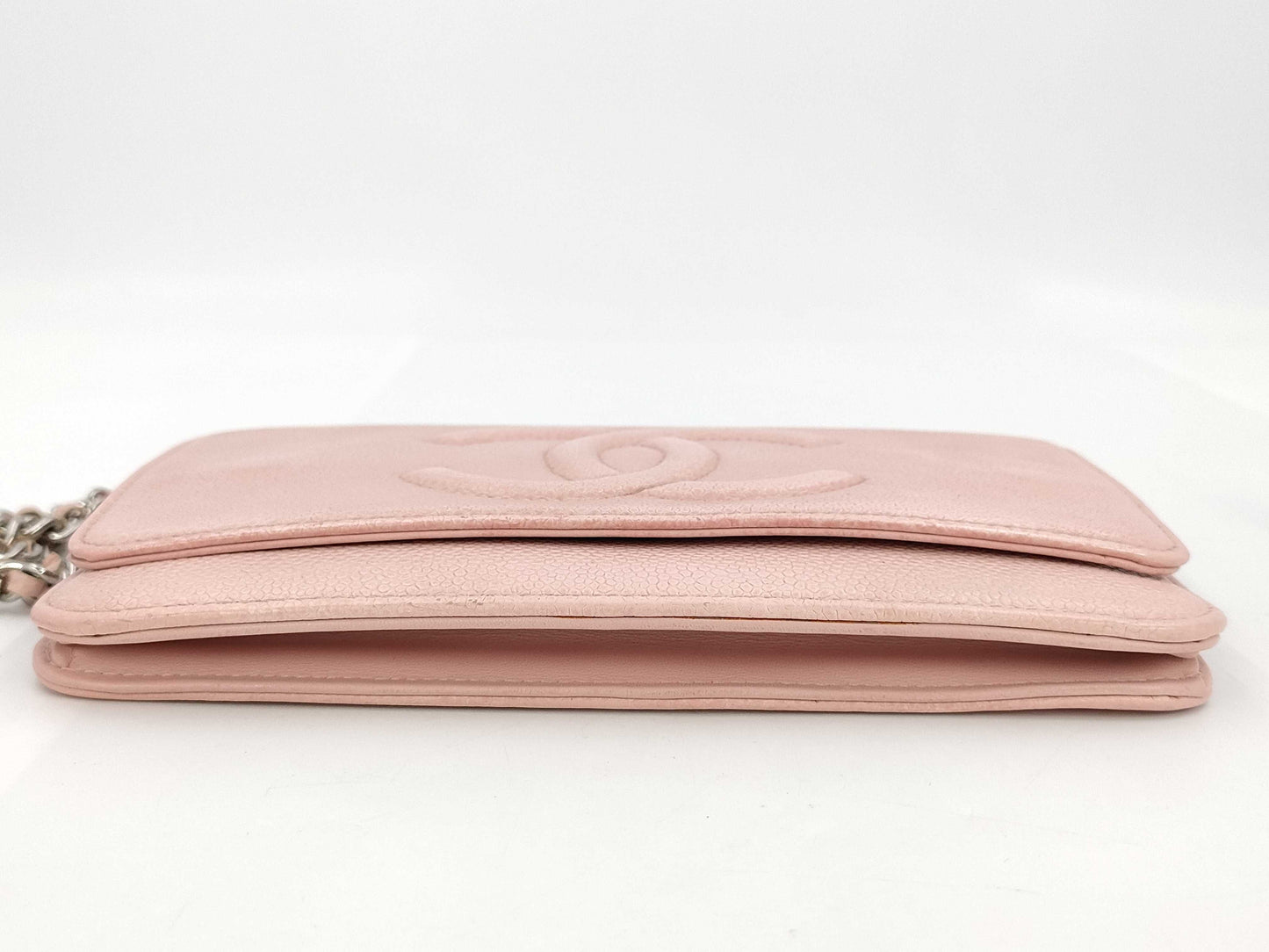 CHANEL Caviar Skin Chain Shoulder Bag Chain Wallet Pink 14th Shoulder Bag