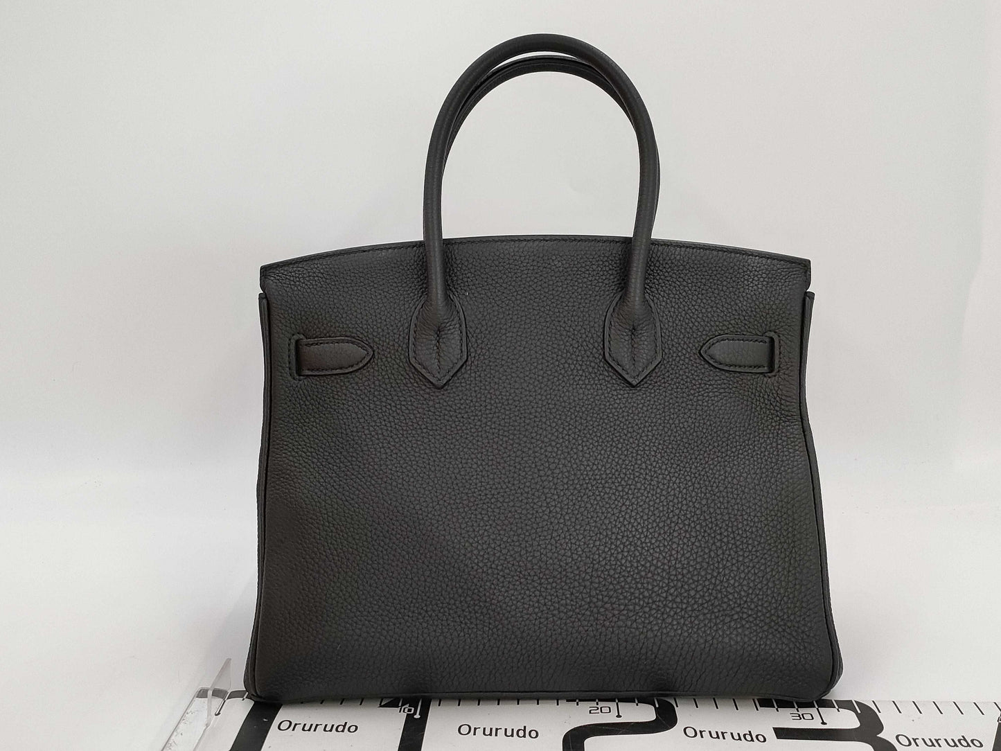 HERMES Birkin 30 Togo D-Engraving Black Handbag Handbag