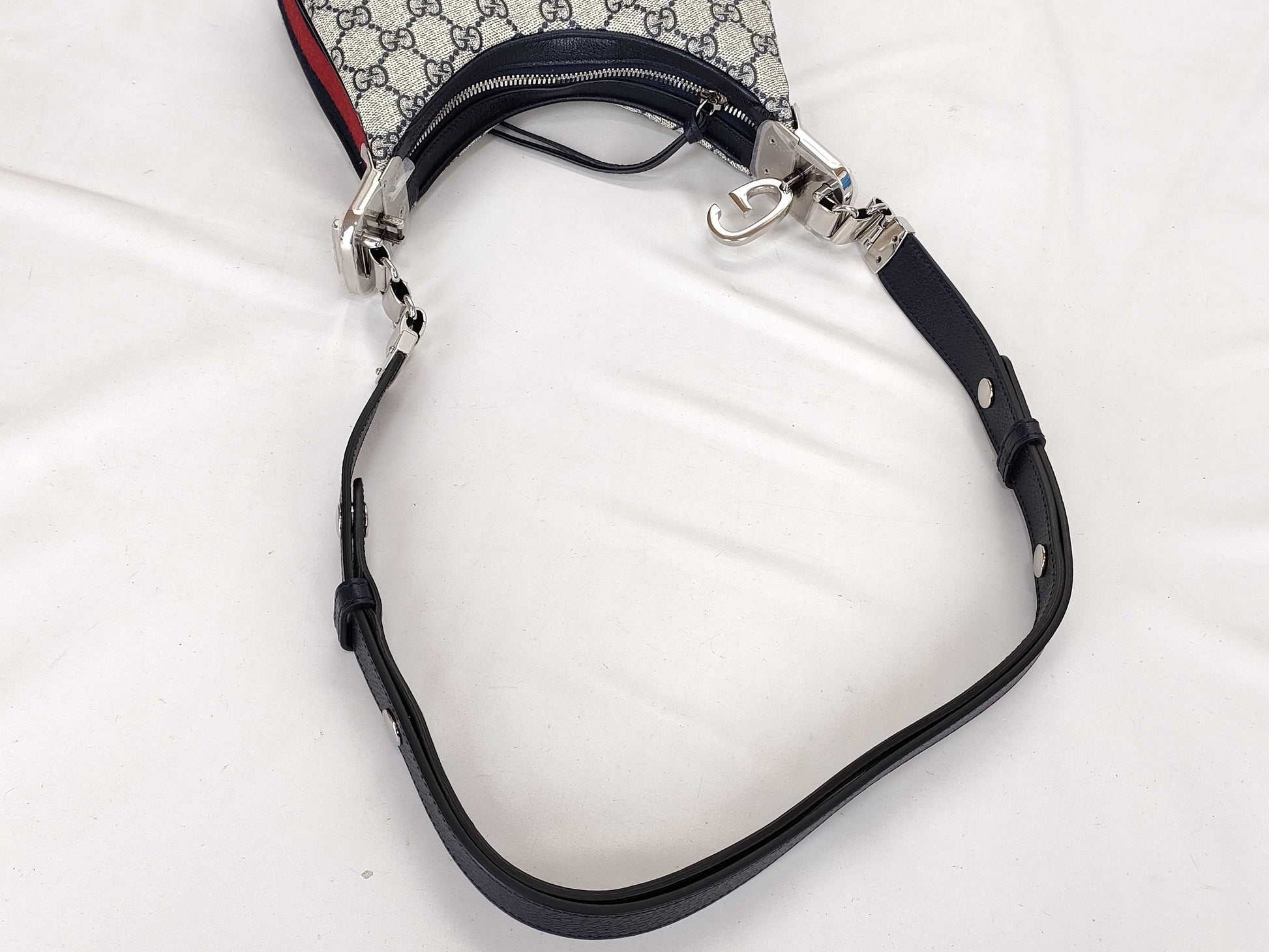 GUCCI GG Supreme GUCCI Attache Shoulder Bag 699409 Black GG Supreme Canvas Shoulder Bag