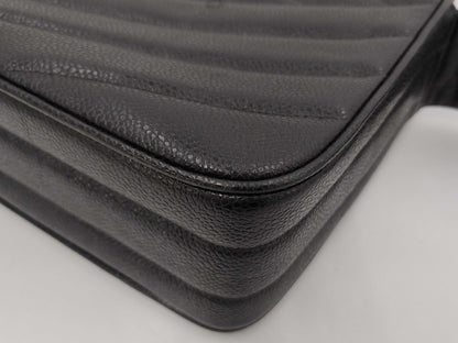 CHANEL CHANEL Shoulder Bag Black Gold Fittings/Coco Ball Caviar Skin Seal Shoulder Bag