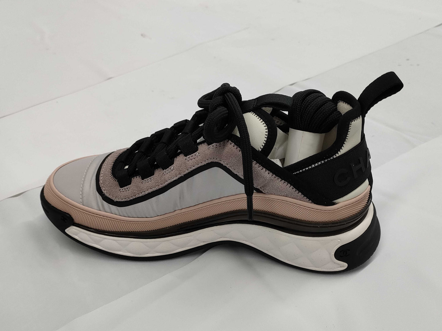 CHANEL CHANEL Sneakers G39982 Grey x Beige x Multi Suede x Rubber Sneakers