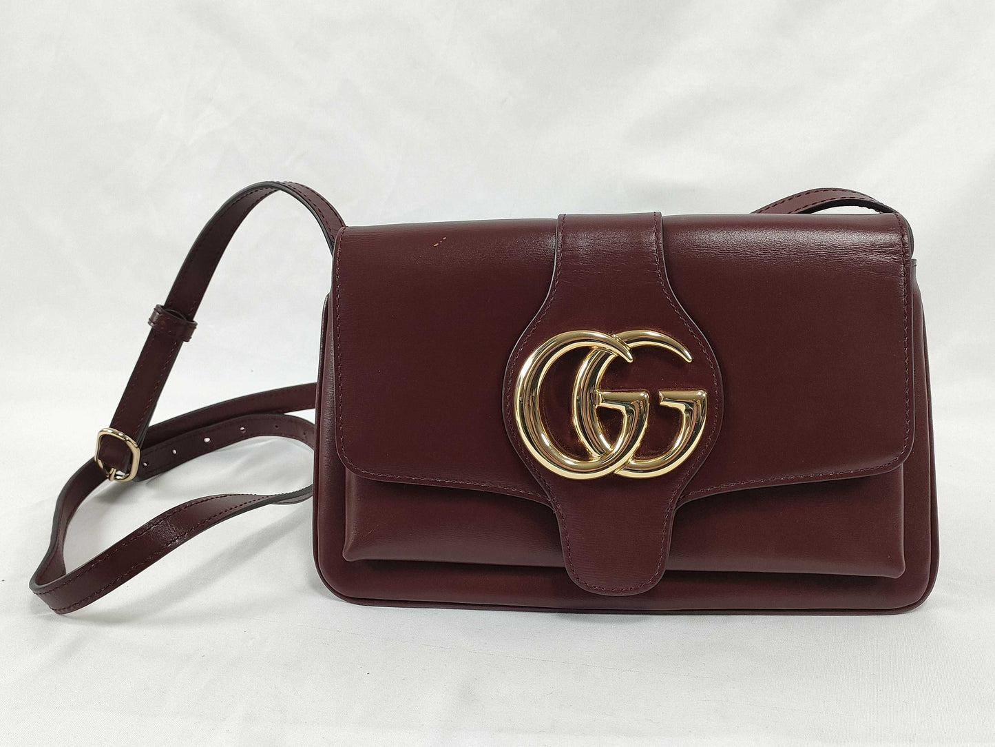 GUCCI GUCCI Allie Shoulder Bag 550129 Bordeaux Leather Shoulder Bag