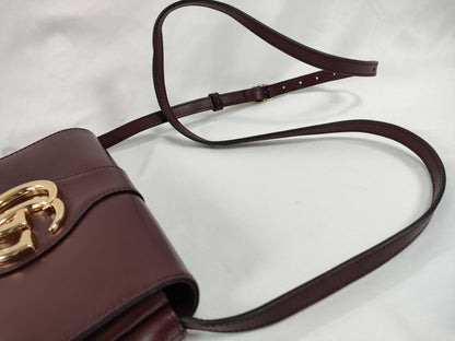 GUCCI GUCCI Allie Shoulder Bag 550129 Bordeaux Leather Shoulder Bag