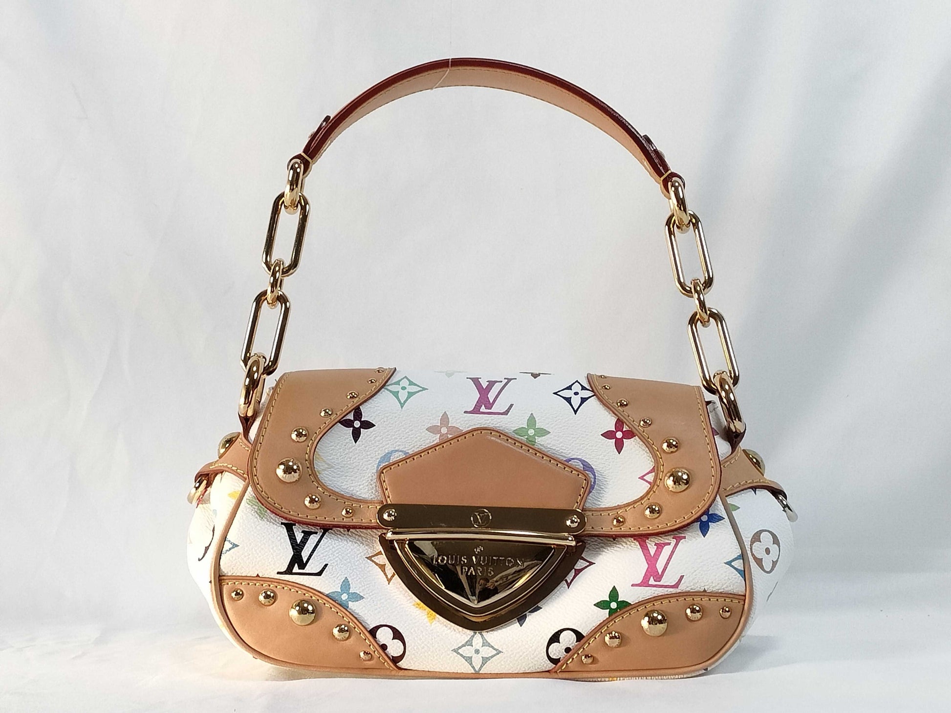 LOUIS VUITTON Monogram Multicolor LOUIS VUITTON Marilyn Shoulder Bag M40127 Bron Monogram Multicolor Monogram Multicolor Canvas MI1078 Shoulder Bag
