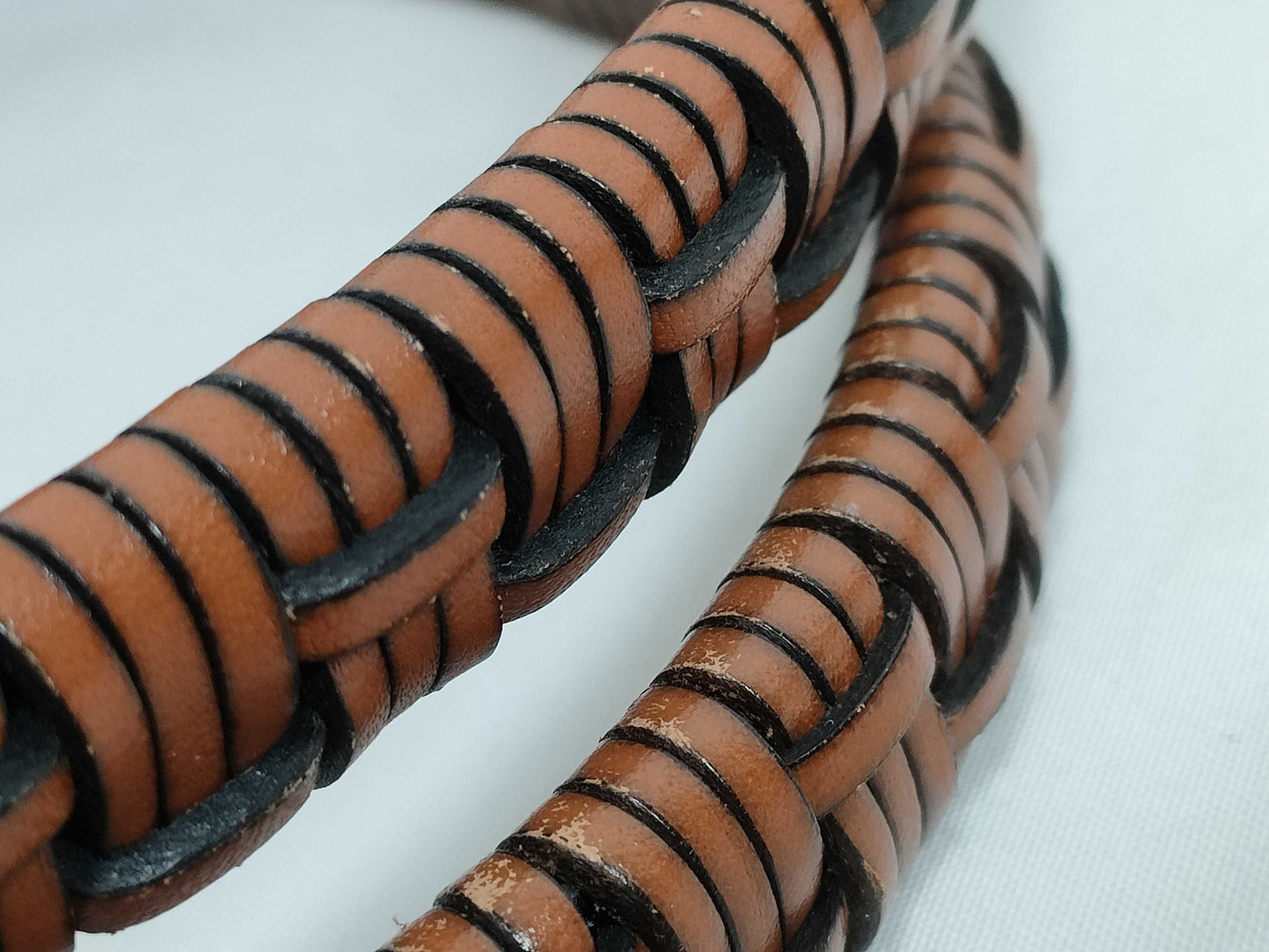 LOEWE LOEWE Anagram Tote Bag A717T23X02 White x Brown Jacquard x Calf Leather Tote Bag