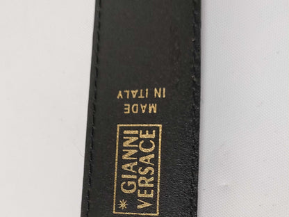 VERSACE Leather Belt Black 296 Belt