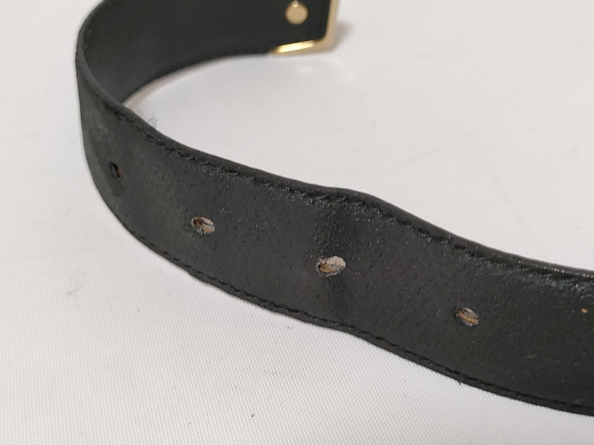 VERSACE Leather Belt Black 296 Belt
