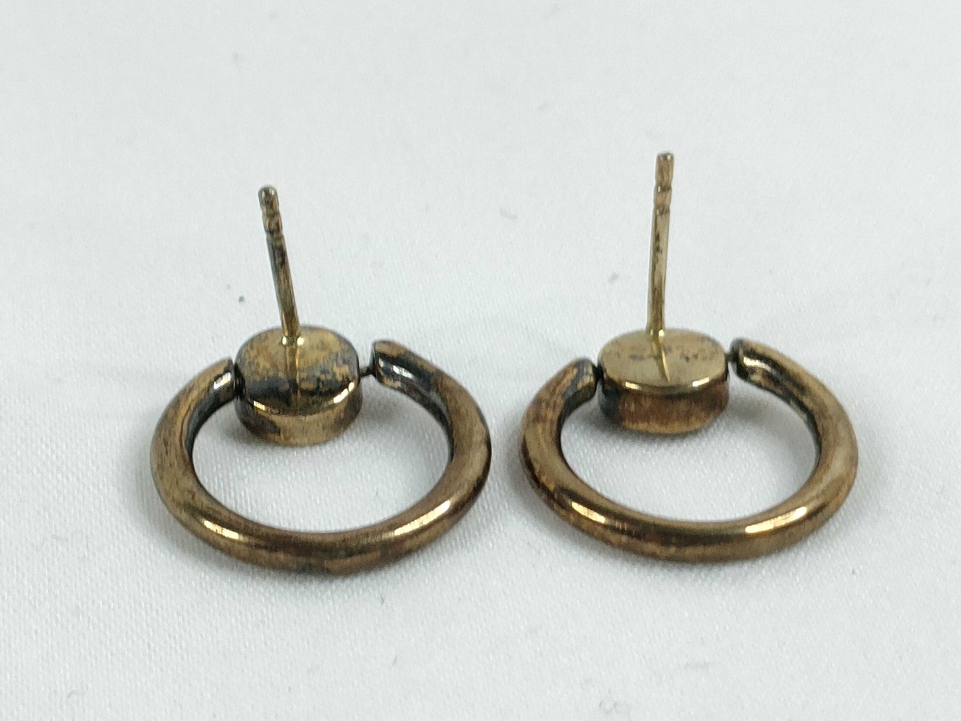 COACH Logo Rhinestone Hoop Earrings Earrings