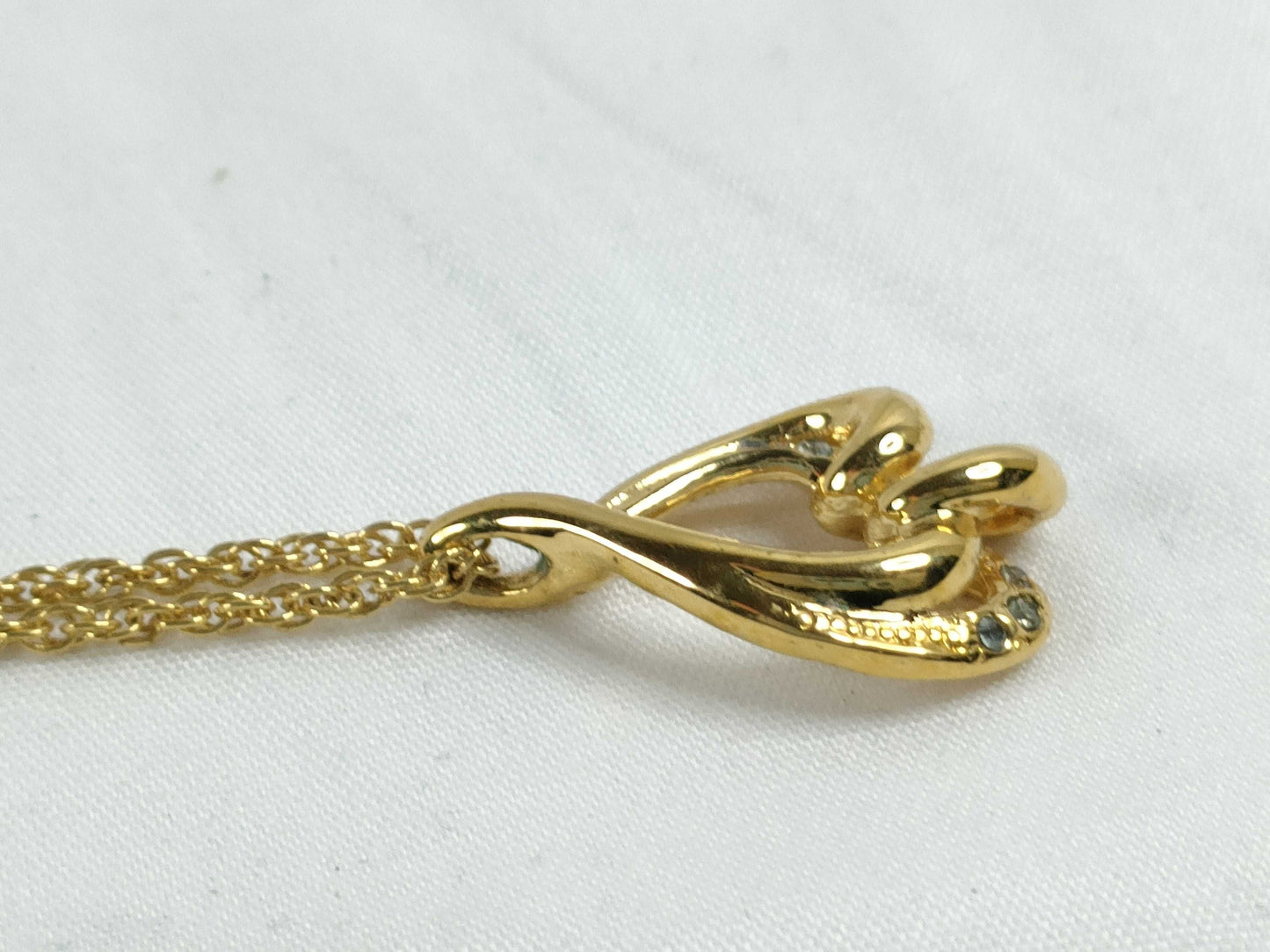 LANCEL Rhinestone Necklace Necklace