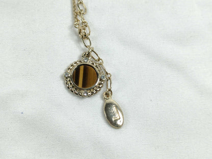 LANCEL Rhinestone Necklace Necklace