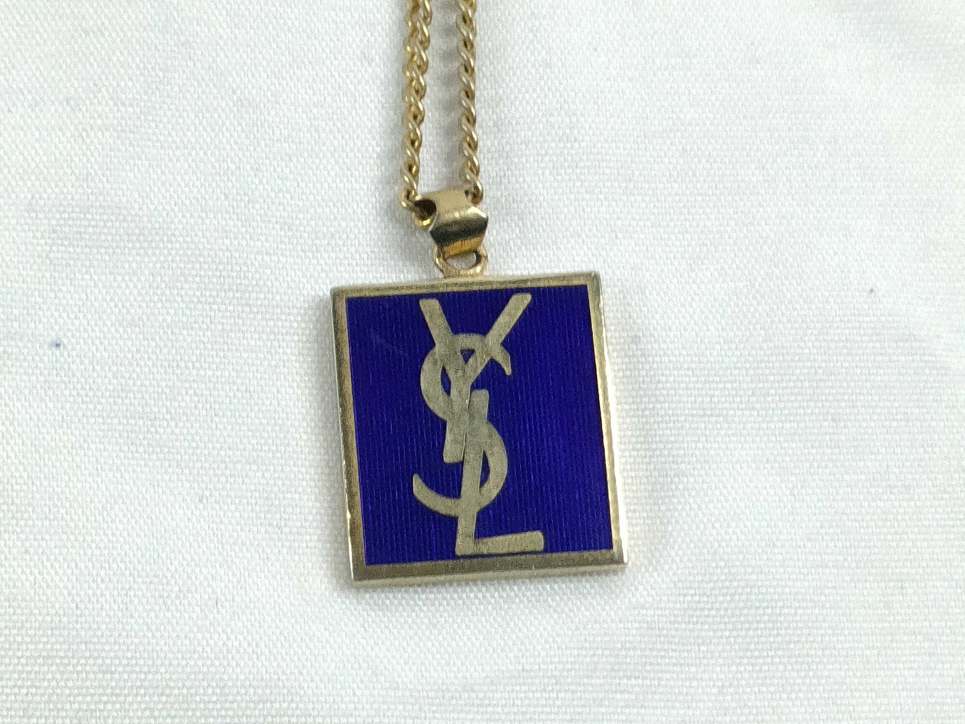 Yves Saint Laurent YSL Logo Necklace Necklace
