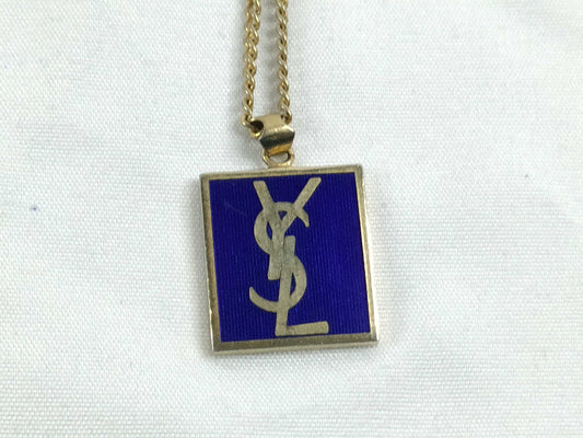 Yves Saint Laurent YSL Logo Necklace Necklace