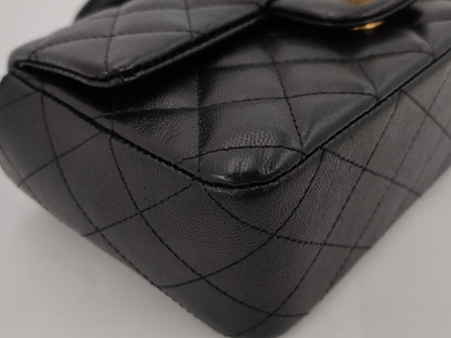 CHANEL CHANEL Top Handle Caviar Skin Gold Fittings 2way Handbag Chain Shoulder Bag Black Black 17th Shoulder Bag