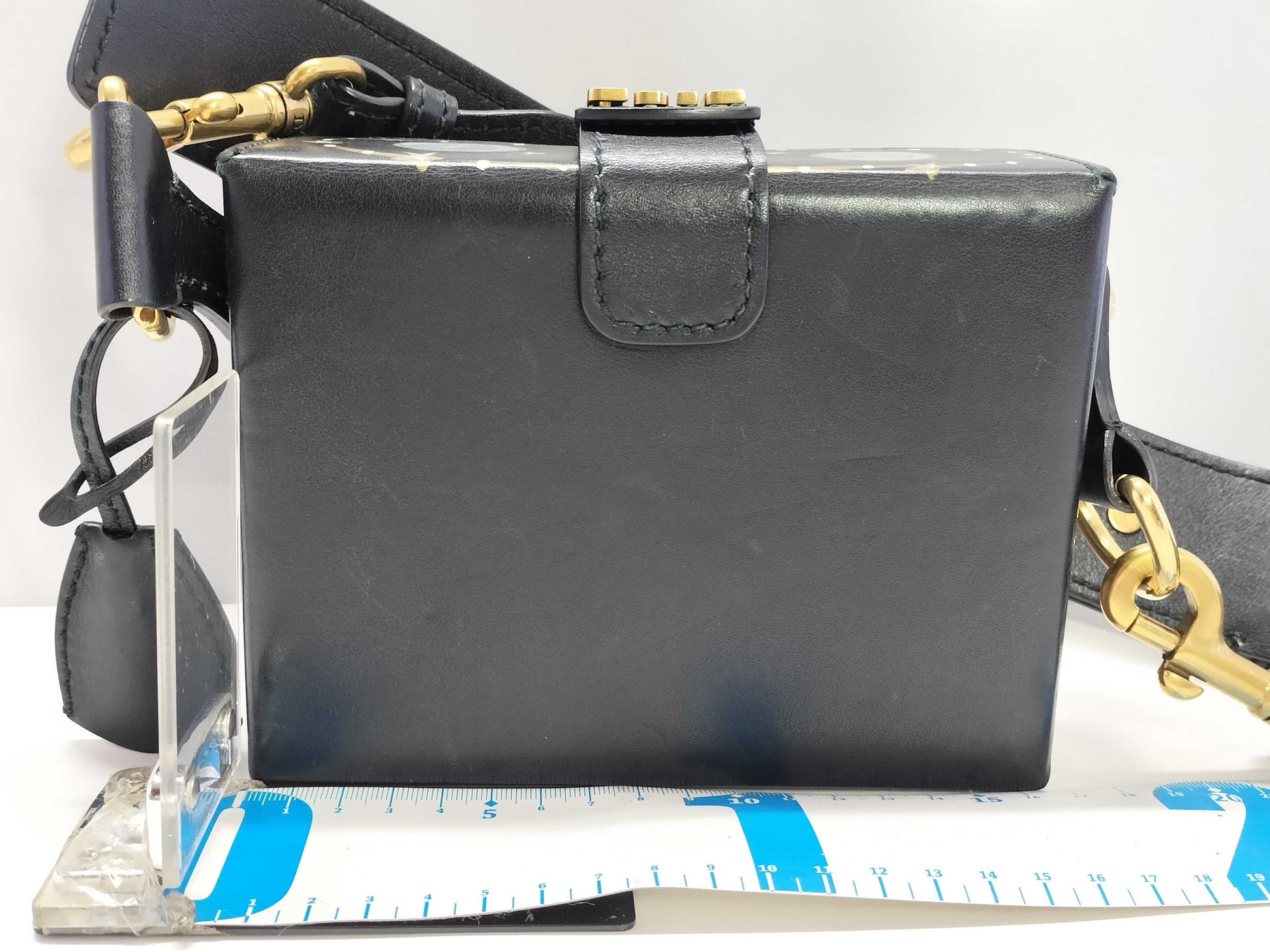 Dior Christian Dior Christian Dior Addict Animal Print Gold Hardware Box Shoulder Bag Shoulder Bag