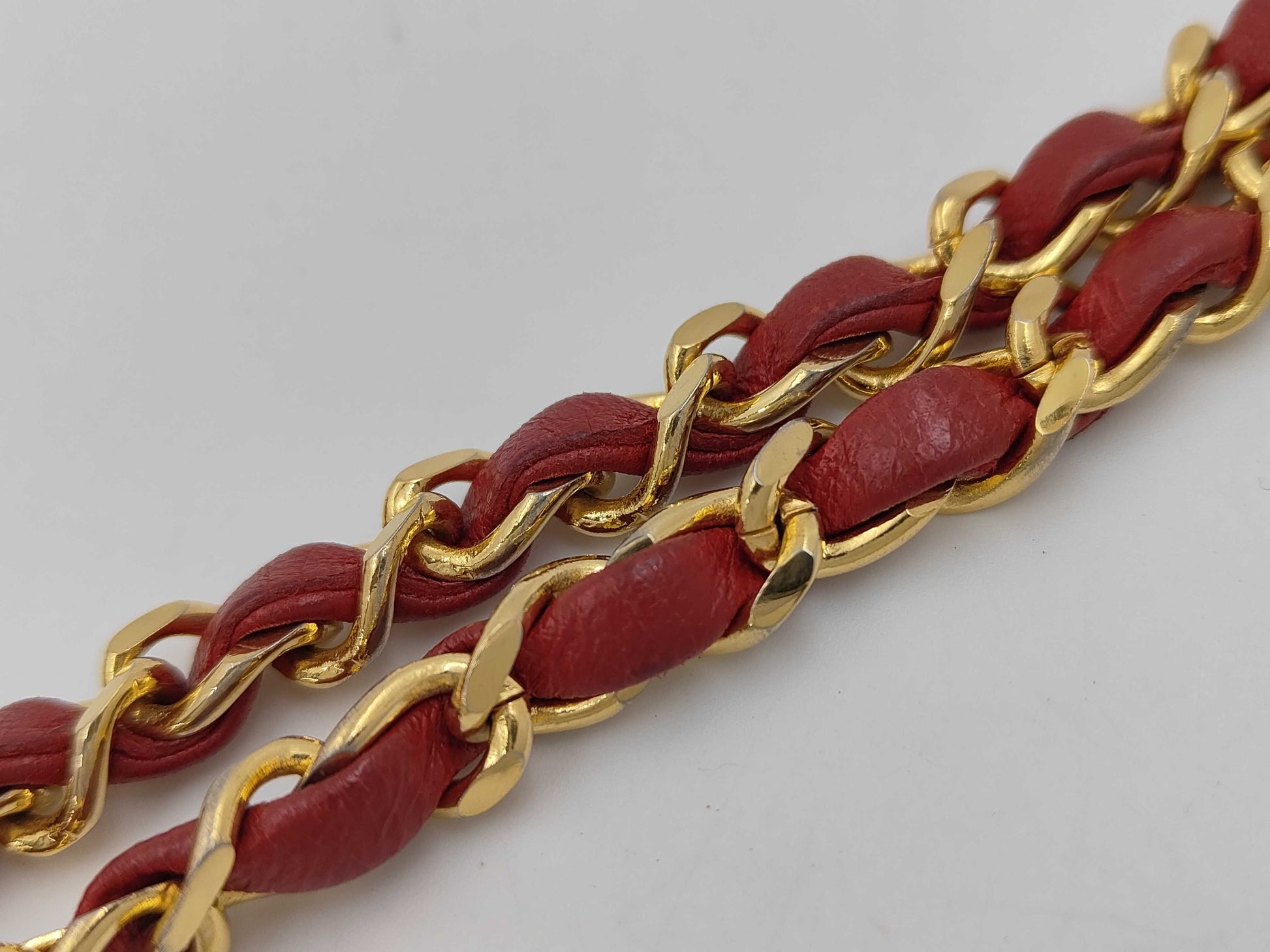 CHANEL Matrasse Pushlock Red Shoulder Bag