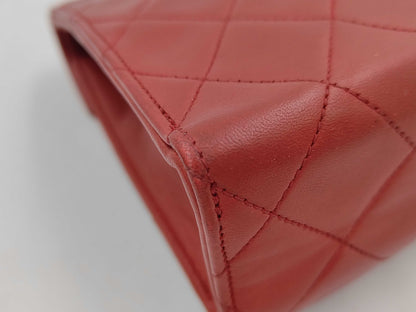 CHANEL Matrasse Pushlock Red Shoulder Bag
