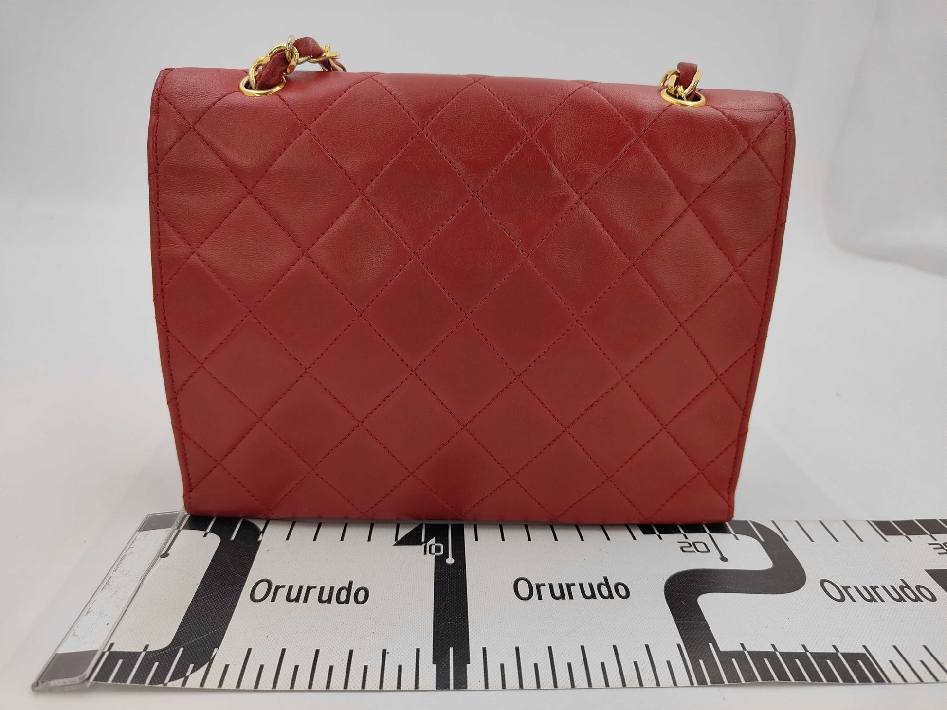 CHANEL Matrasse Pushlock Red Shoulder Bag