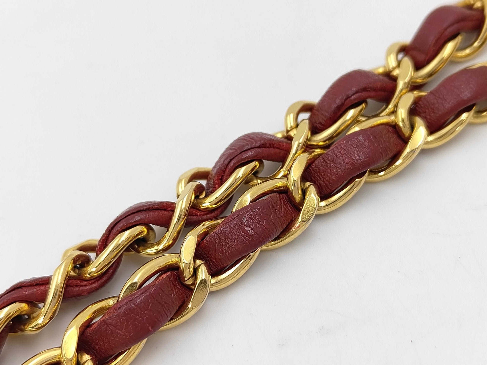 CHANEL Mini Matlasse Chain Shoulder Red Shoulder Bag