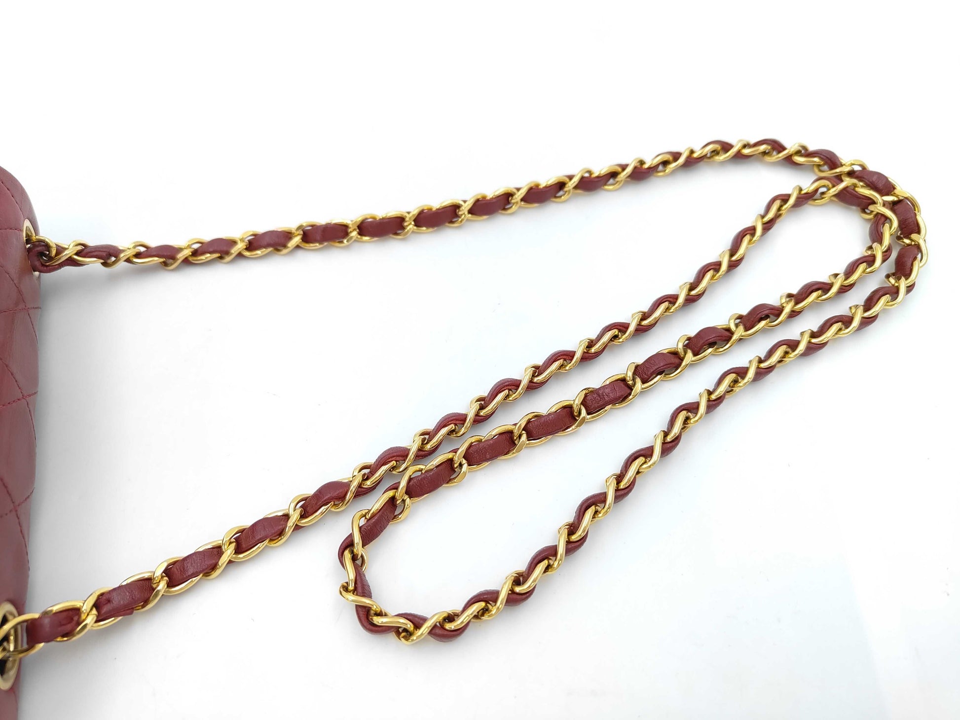 CHANEL Mini Matlasse Chain Shoulder Red Shoulder Bag