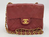CHANEL Mini Matlasse Chain Shoulder Red Shoulder Bag