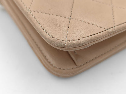 CHANEL Pushlock Matlasse Shoulder Bag