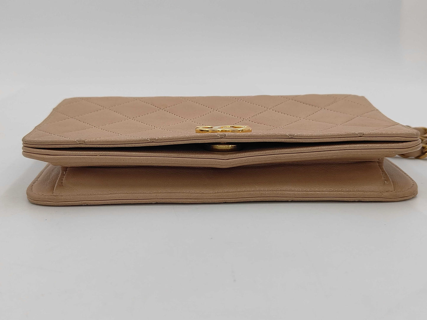 CHANEL Pushlock Matlasse Shoulder Bag