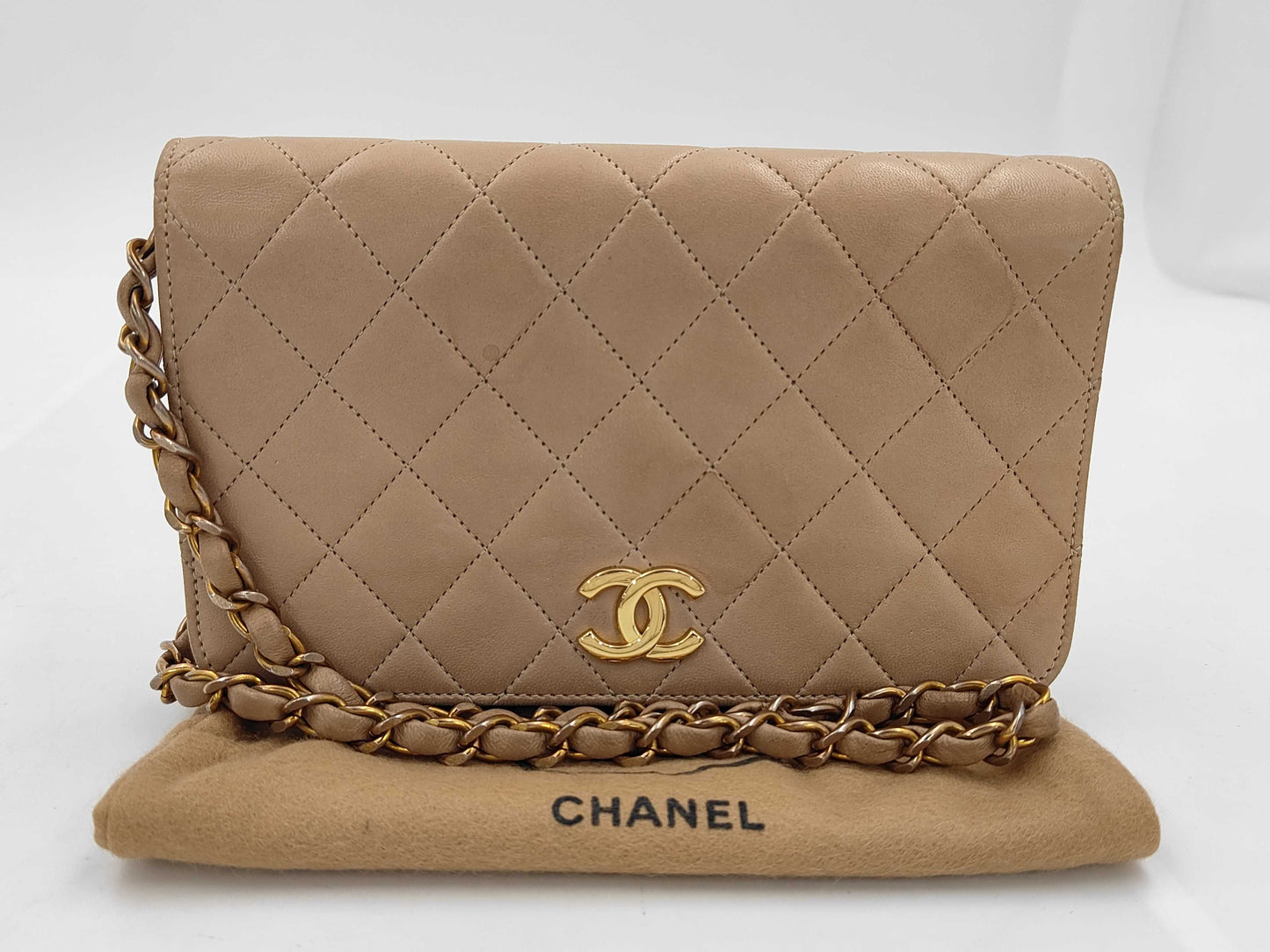 CHANEL Pushlock Matlasse Shoulder Bag