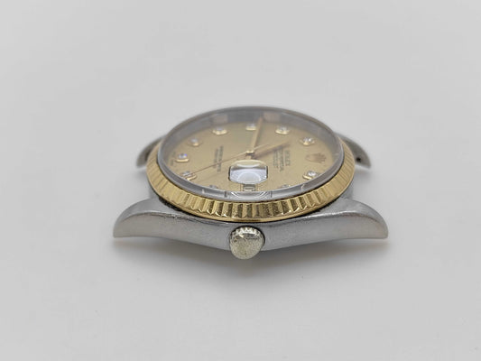 ROLEX 16233G T168193 Champagne Dial Immovable Men's Watch