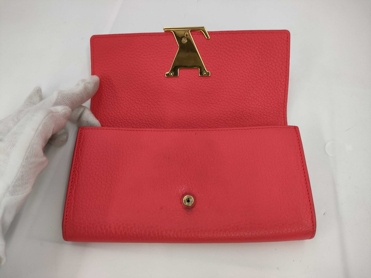 LOUIS VUITTON TrialonPorte Feuille Capucine Wallet