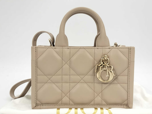 Dior Macrocanage Book Tote Mini Handbag